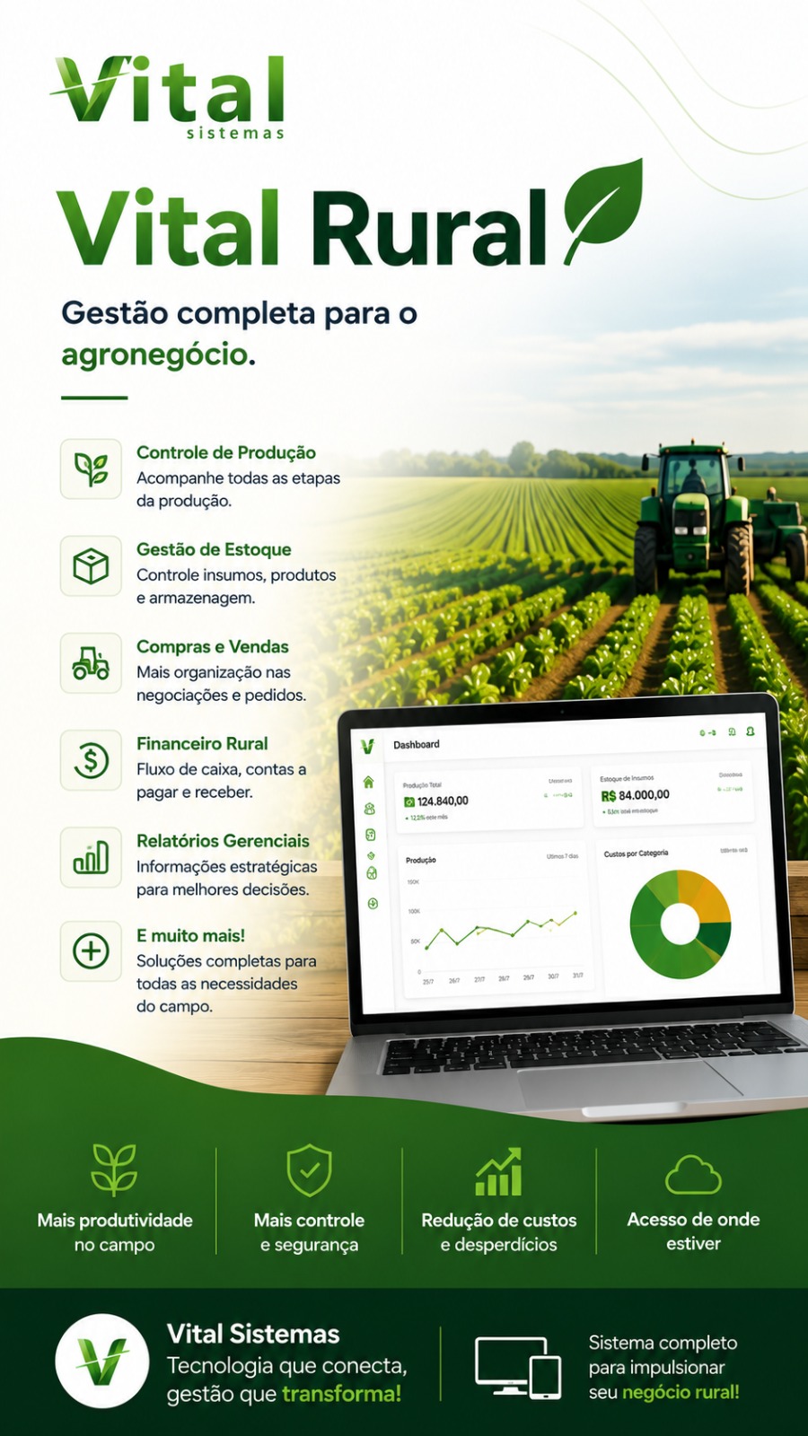 Banner do Vital Rural — gestão para o agronegócio